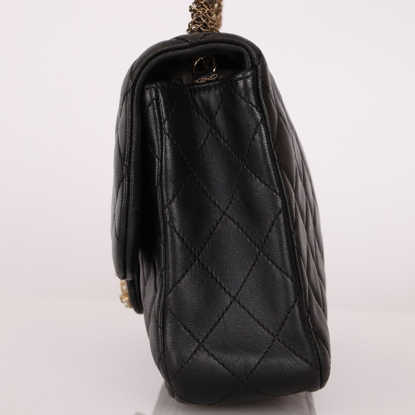 Chanel 2014 Westminster Lambskin Pearl Chain Flap - FashioNica