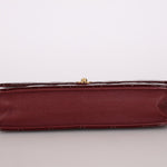 Chanel 2015 Bordeaux Eyelet Patent Wallet on Chain - FashioNica