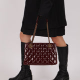 Chanel 2015 Burgundy Paris - Salzburg CC Eyelet Tote - FashioNica
