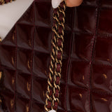 Chanel 2015 Burgundy Paris - Salzburg CC Eyelet Tote - FashioNica