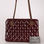 Chanel 2015 Burgundy Paris - Salzburg CC Eyelet Tote - FashioNica