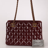 Chanel 2015 Burgundy Paris - Salzburg CC Eyelet Tote - FashioNica