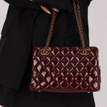 Chanel 2015 Burgundy Paris - Salzburg CC Eyelet Tote - FashioNica