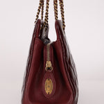 Chanel 2015 Burgundy Paris - Salzburg CC Eyelet Tote - FashioNica