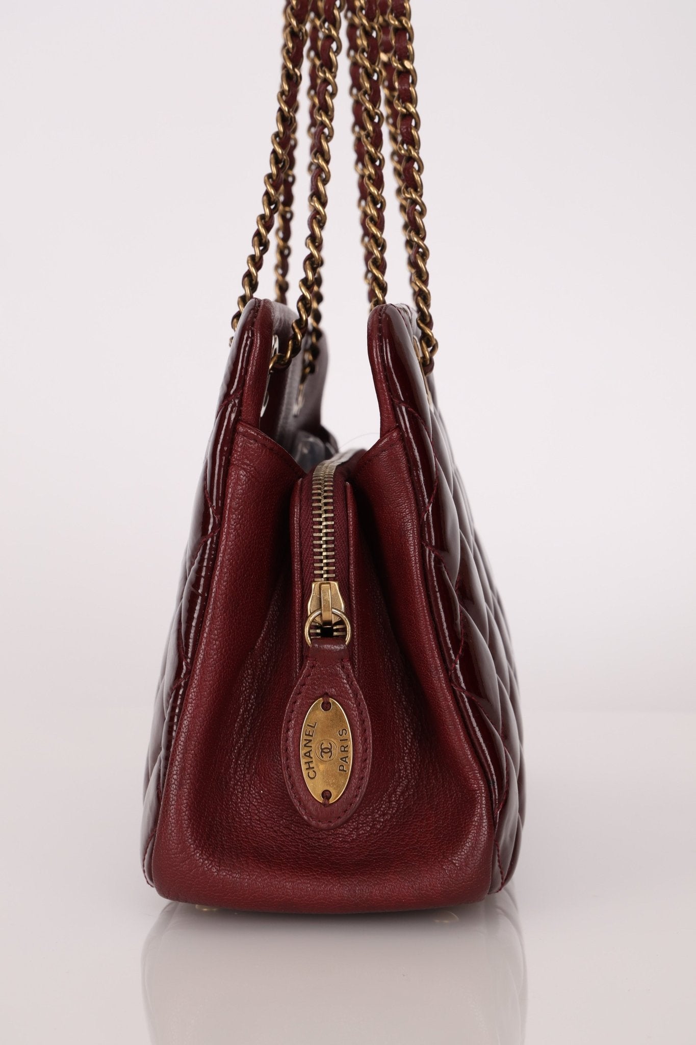 Chanel 2015 Burgundy Paris - Salzburg CC Eyelet Tote - FashioNica