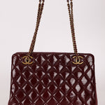 Chanel 2015 Burgundy Paris - Salzburg CC Eyelet Tote - FashioNica