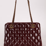 Chanel 2015 Burgundy Paris - Salzburg CC Eyelet Tote - FashioNica
