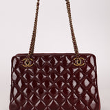 Chanel 2015 Burgundy Paris - Salzburg CC Eyelet Tote - FashioNica