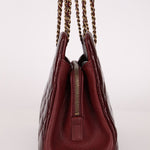 Chanel 2015 Burgundy Paris - Salzburg CC Eyelet Tote - FashioNica