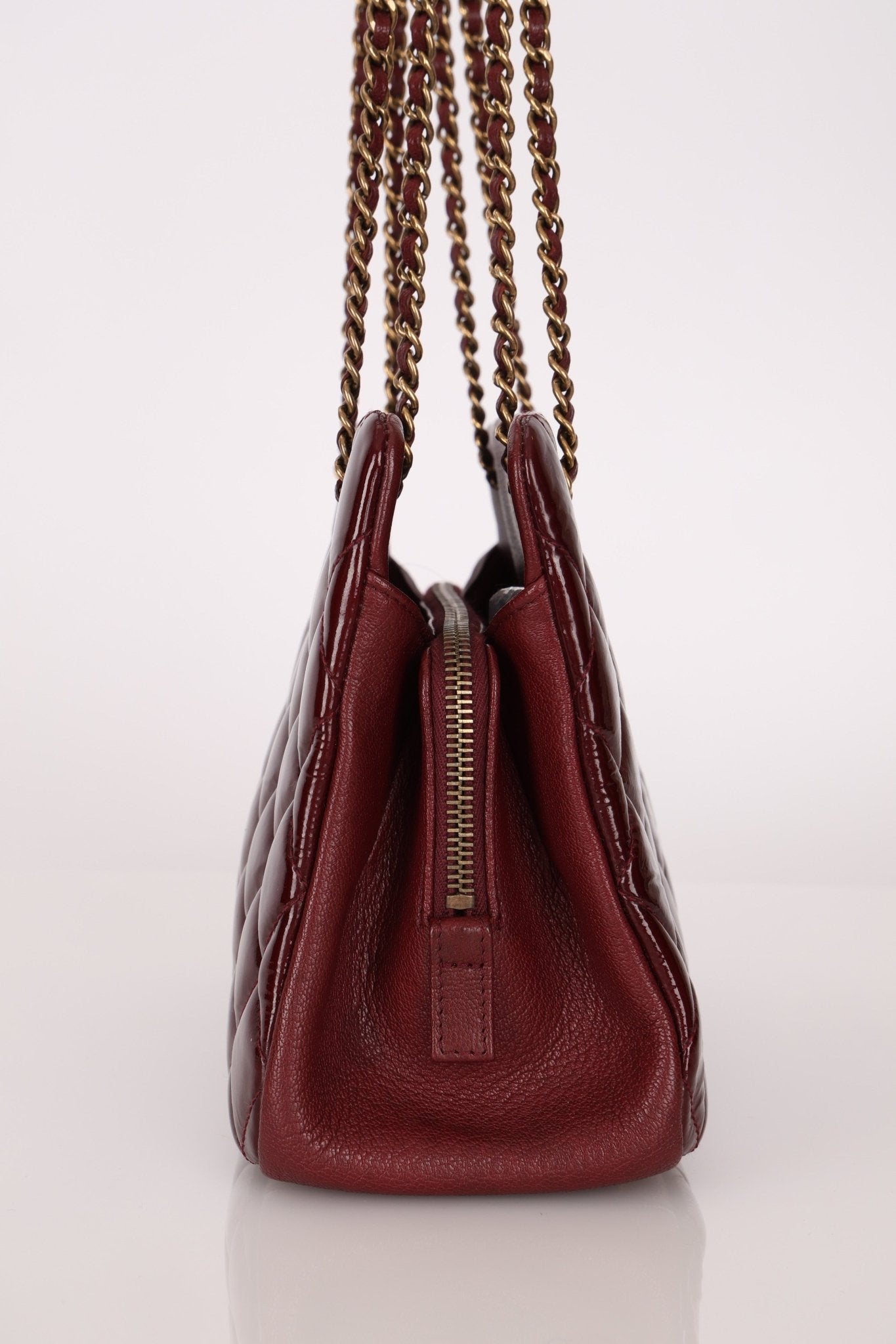 Chanel 2015 Burgundy Paris - Salzburg CC Eyelet Tote - FashioNica