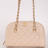 Chanel 2015 Calfskin Mademoiselle Chain Bowler Bag GHW - FashioNica