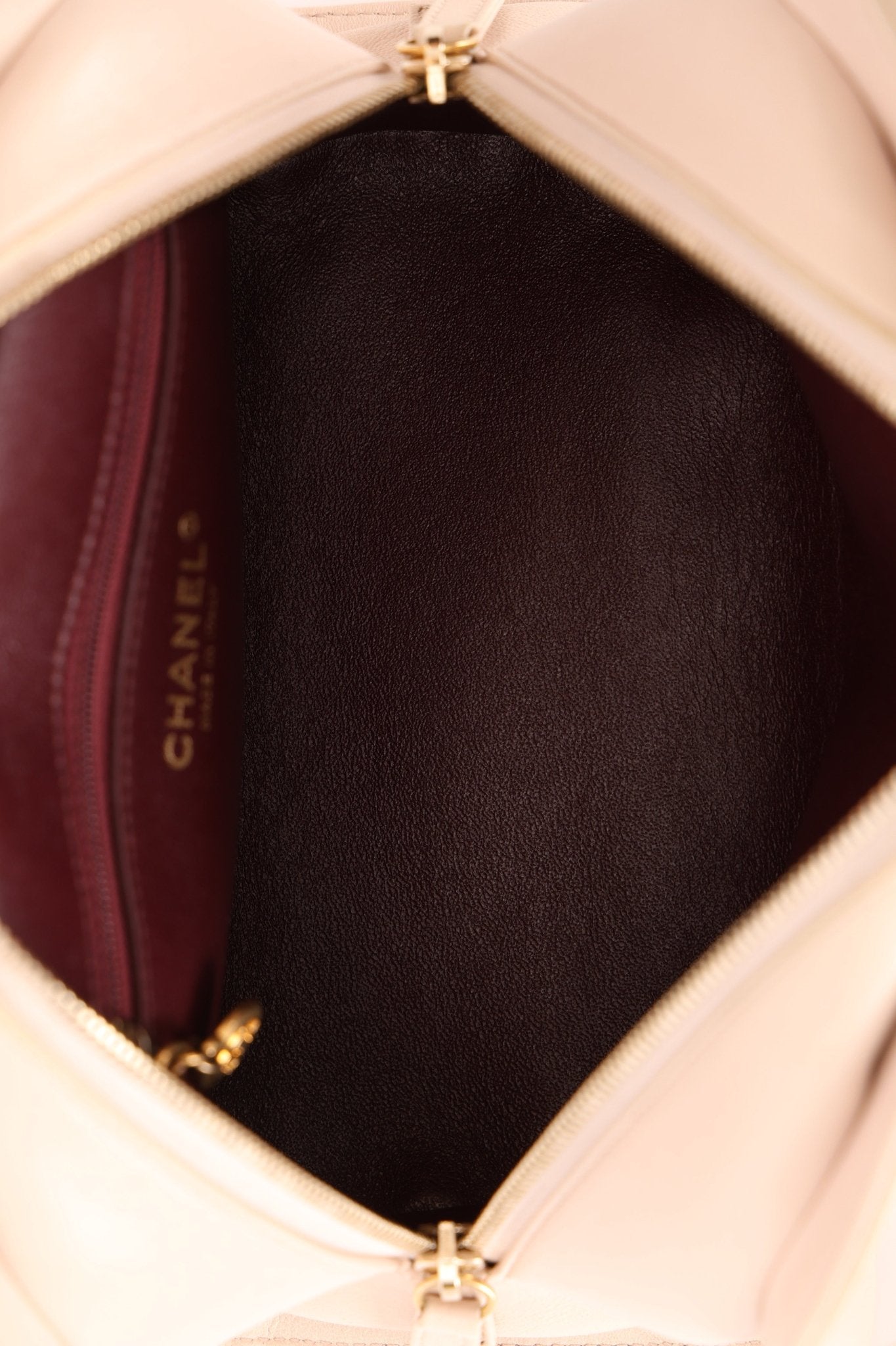 Chanel 2015 Calfskin Mademoiselle Chain Bowler Bag GHW - FashioNica