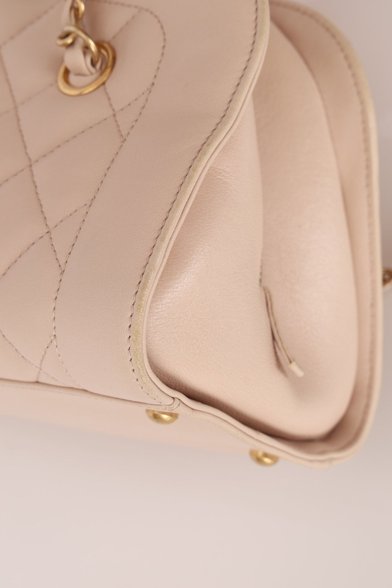 Chanel 2015 Calfskin Mademoiselle Chain Bowler Bag GHW - FashioNica