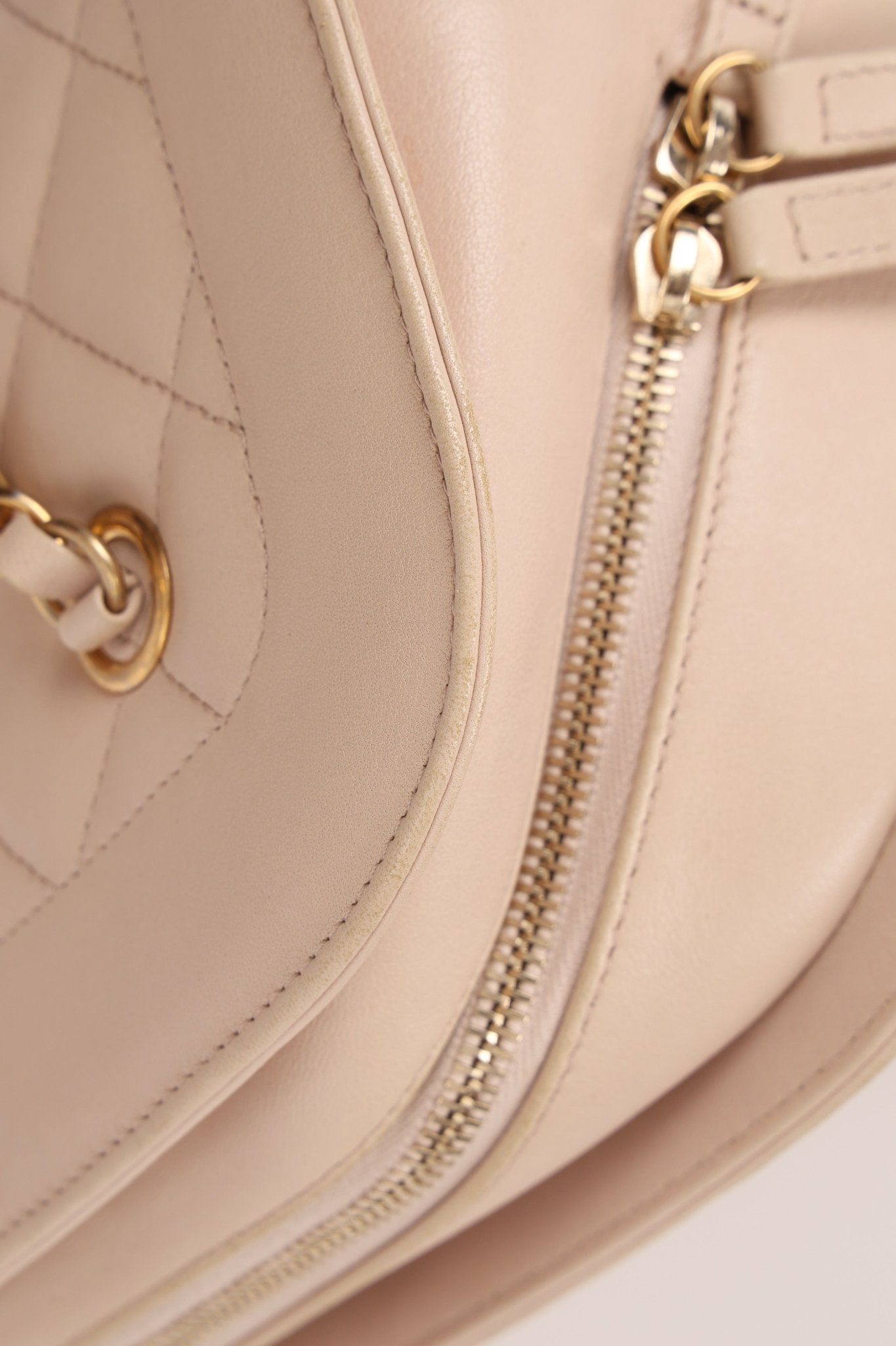 Chanel 2015 Calfskin Mademoiselle Chain Bowler Bag GHW - FashioNica