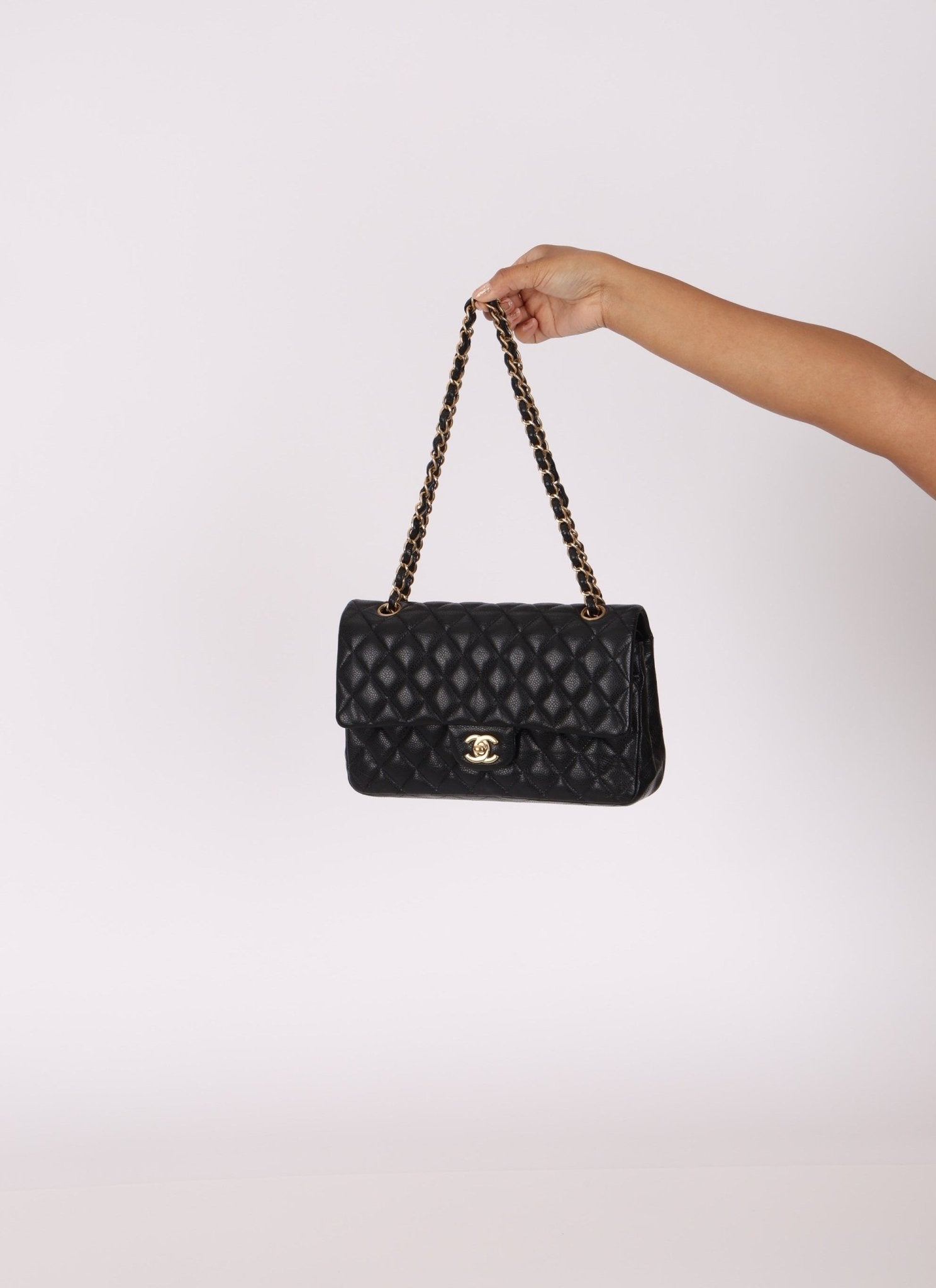 Chanel 2015 Caviar Medium Double Flap - FashioNica