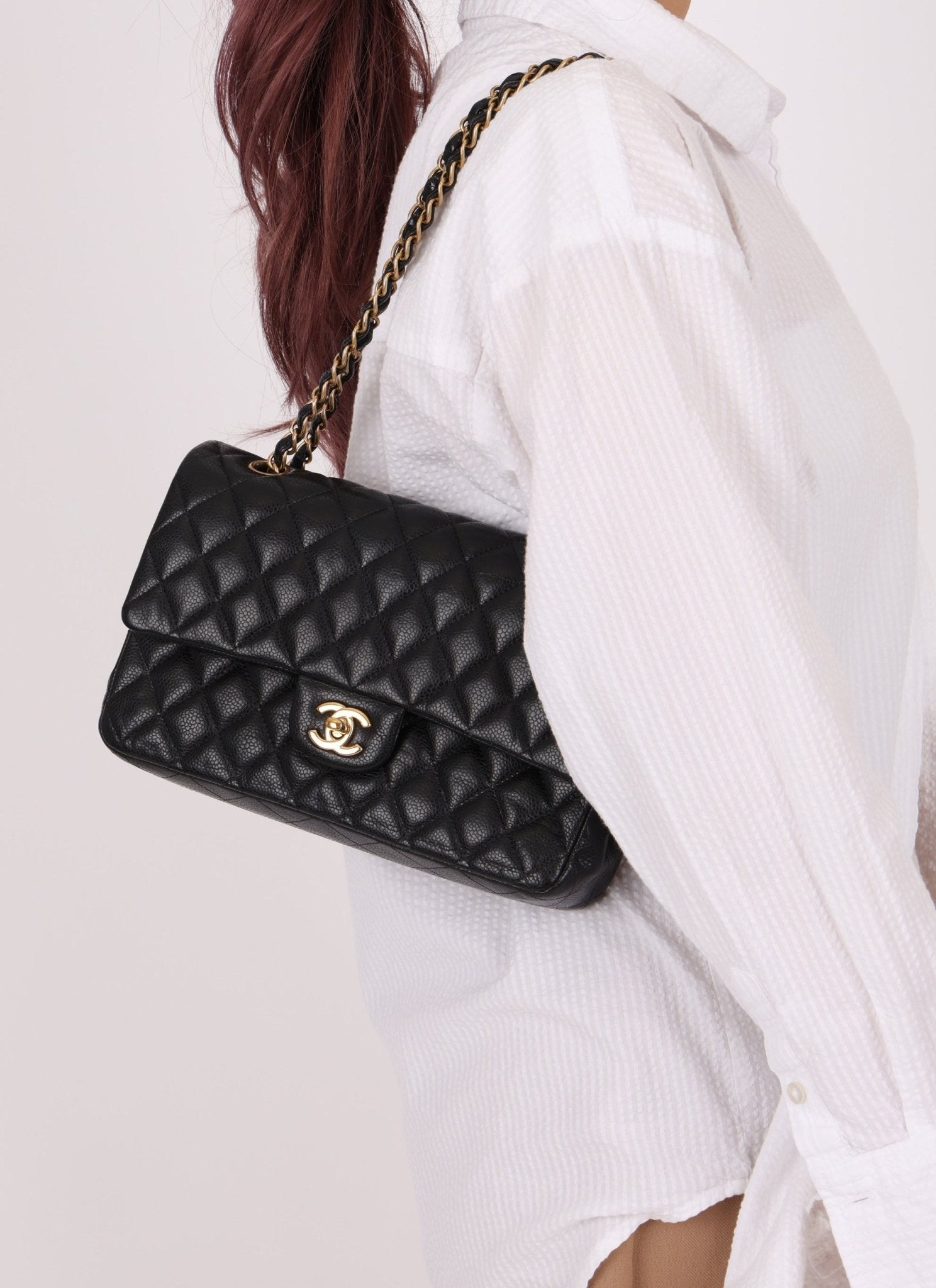 Chanel 2015 Caviar Medium Double Flap - FashioNica