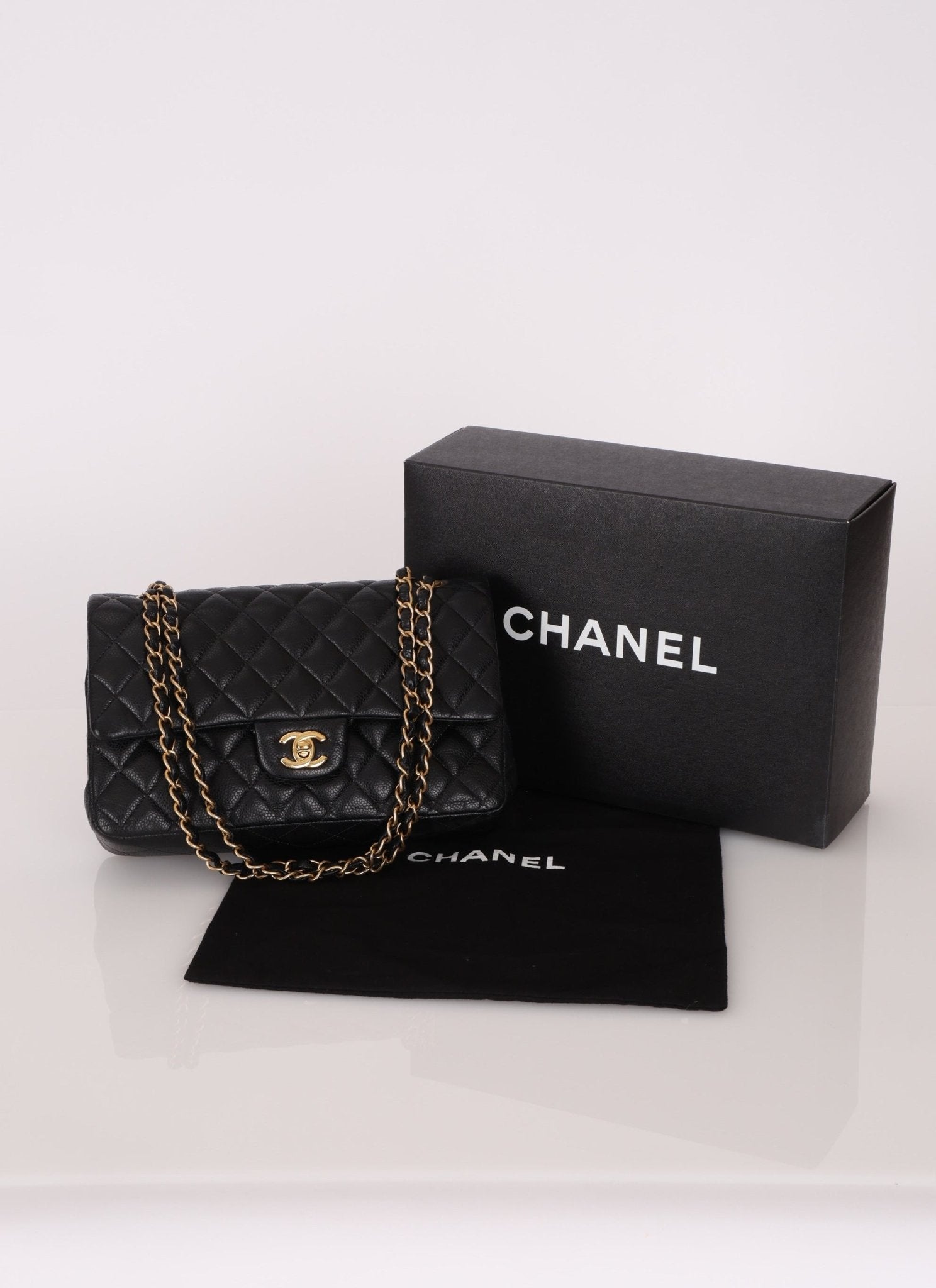 Chanel 2015 Caviar Medium Double Flap - FashioNica