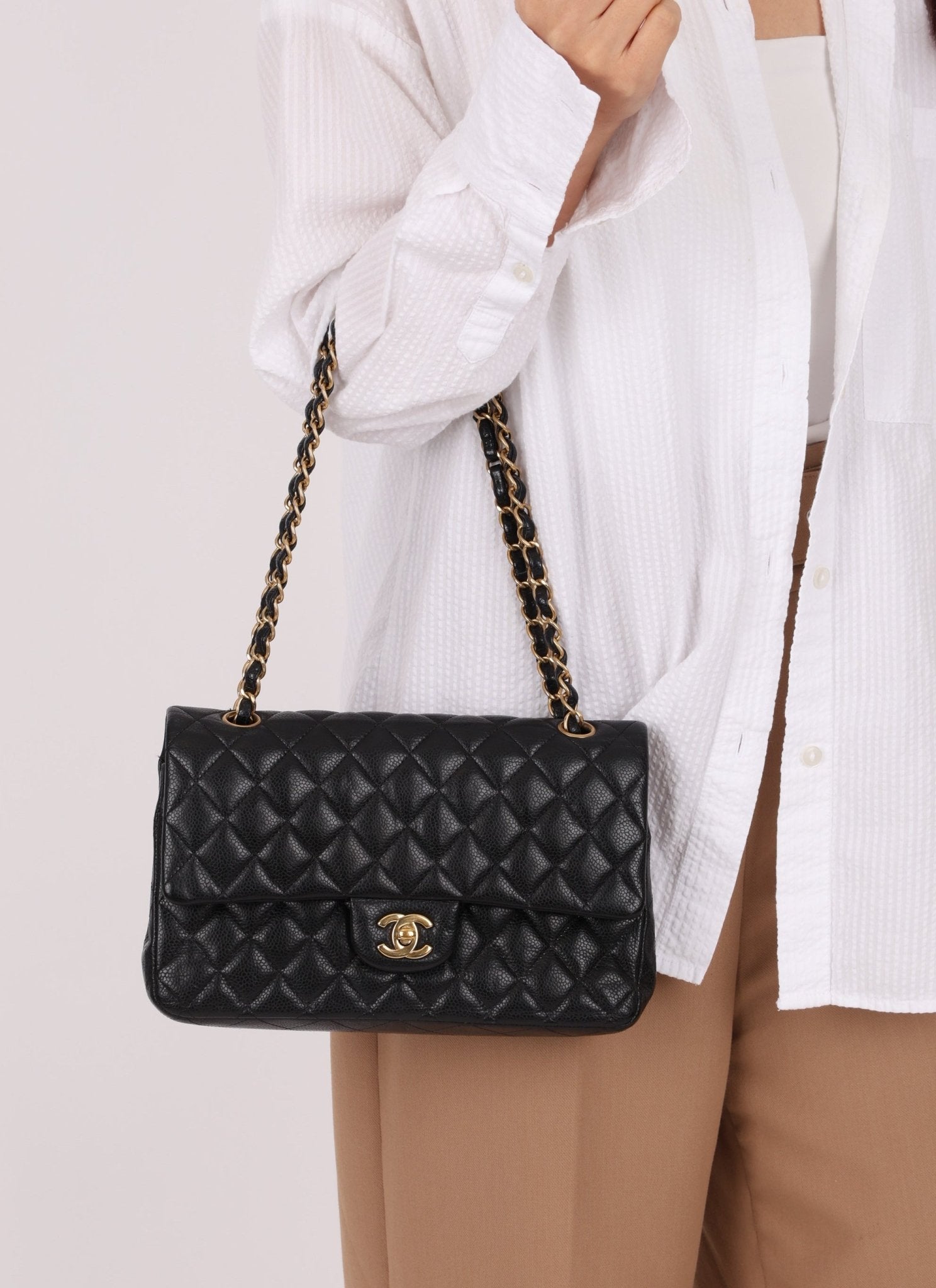 Chanel 2015 Caviar Medium Double Flap - FashioNica