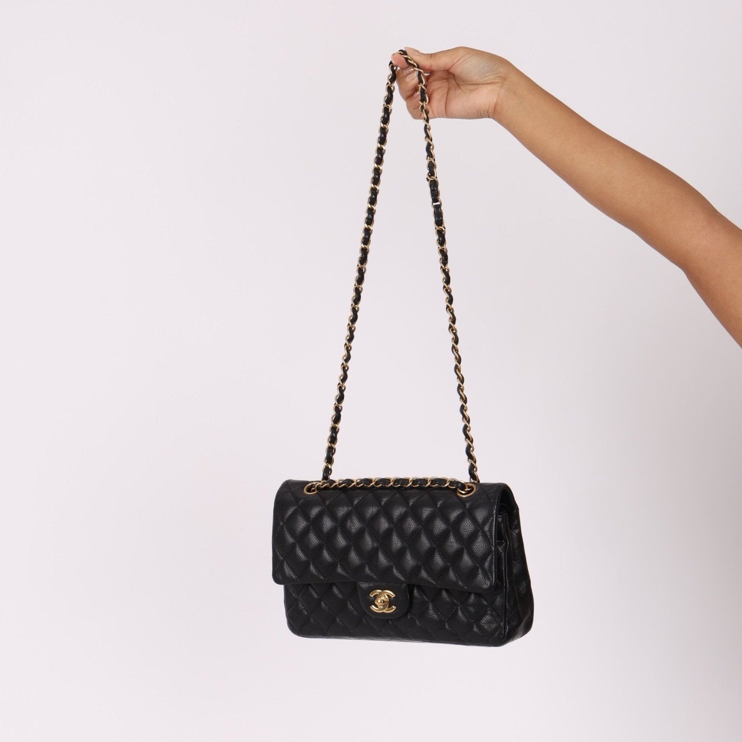 Chanel 2015 Caviar Medium Double Flap - FashioNica
