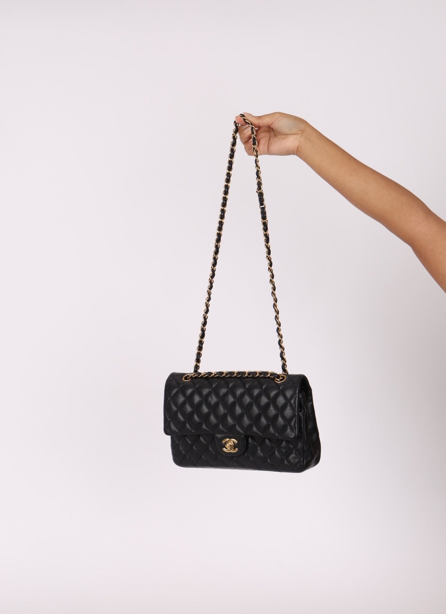 Chanel 2015 Caviar Medium Double Flap - FashioNica