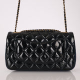 Chanel 2015 Glazed Goatskin Quilted Medium CC Eyelet Flap - FashioNica