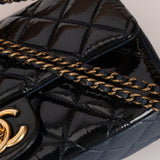 Chanel 2015 Glazed Goatskin Quilted Medium CC Eyelet Flap - FashioNica