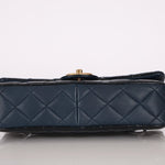 Chanel 2015 Glazed Goatskin Quilted Medium CC Eyelet Flap - FashioNica