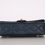 Chanel 2015 Glazed Goatskin Quilted Medium CC Eyelet Flap - FashioNica