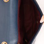 Chanel 2015 Glazed Goatskin Quilted Medium CC Eyelet Flap - FashioNica