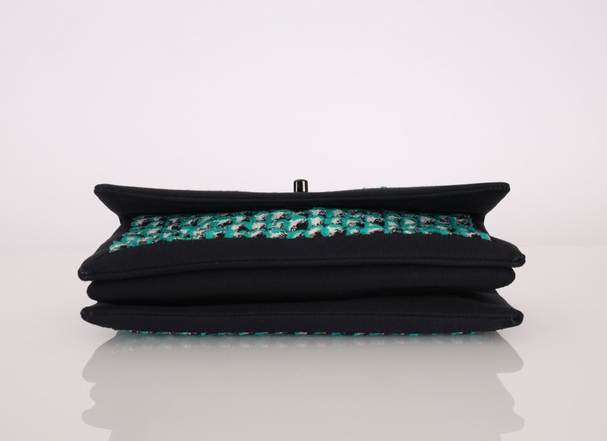 Chanel 2015 Houndstooth Tweed Single Flap - FashioNica