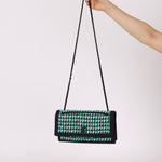 Chanel 2015 Houndstooth Tweed Single Flap - FashioNica