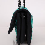 Chanel 2015 Houndstooth Tweed Single Flap - FashioNica