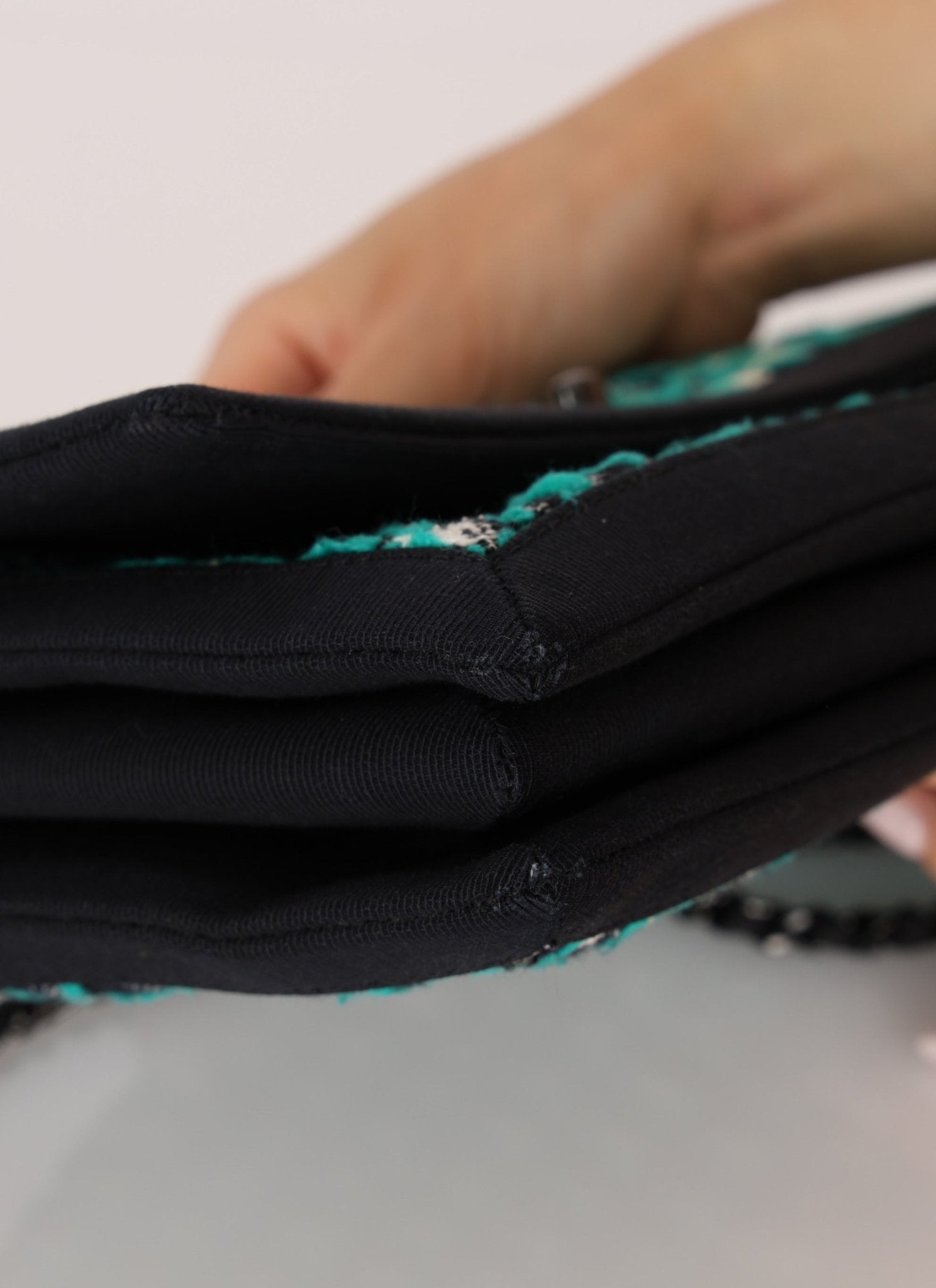 Chanel 2015 Houndstooth Tweed Single Flap - FashioNica