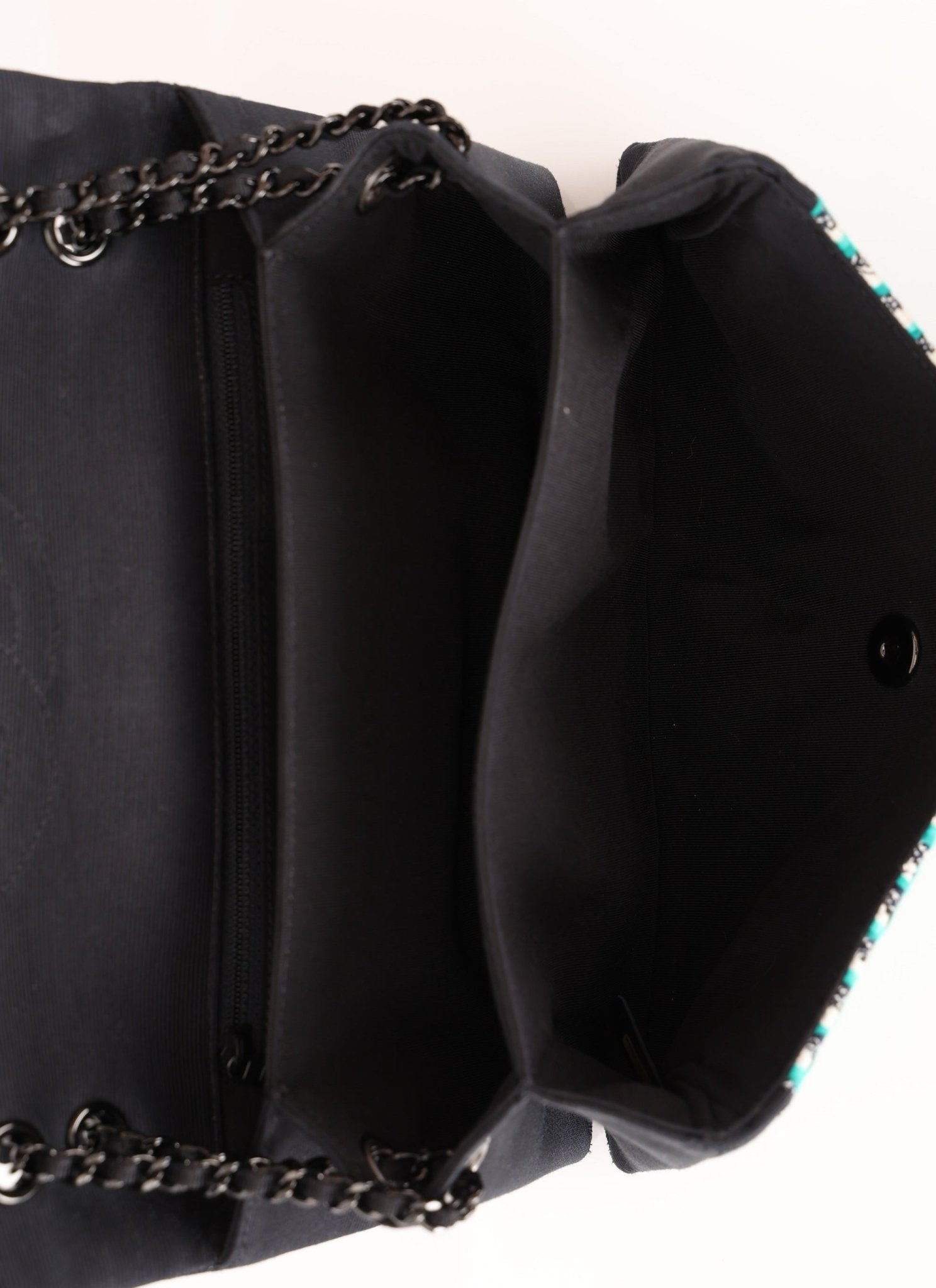 Chanel 2015 Houndstooth Tweed Single Flap - FashioNica