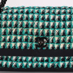 Chanel 2015 Houndstooth Tweed Single Flap - FashioNica