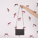 Chanel 2015 Lambskin Chocolate Bar Piercing CC Studded Mini Full Flap - FashioNica