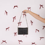 Chanel 2015 Lambskin Chocolate Bar Piercing CC Studded Mini Full Flap - FashioNica