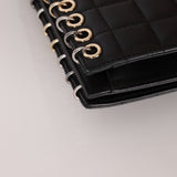 Chanel 2015 Lambskin Chocolate Bar Piercing CC Studded Mini Full Flap - FashioNica
