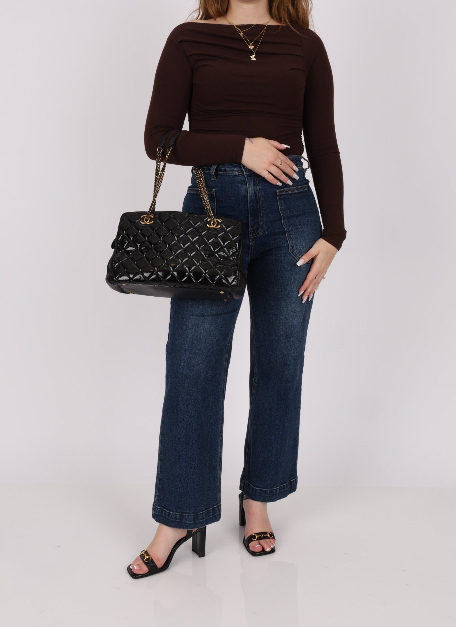 Chanel 2015 Patent CC Eyelet Tote - FashioNica