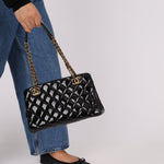 Chanel 2015 Patent Chain Grommet CC Tote - FashioNica