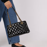 Chanel 2015 Patent Chain Grommet CC Tote - FashioNica