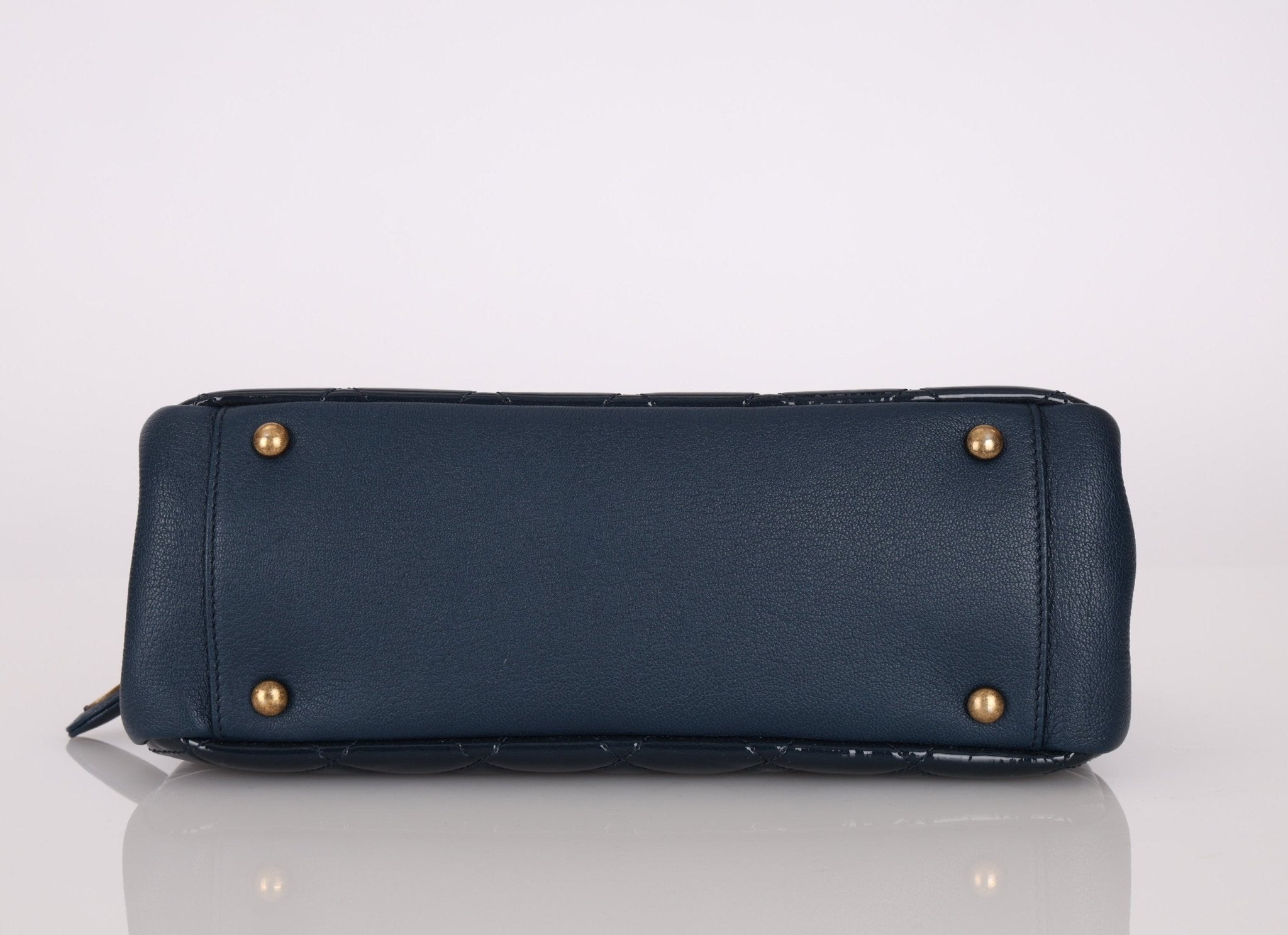 Chanel 2015 Patent Goatskin Eyelet Tote - FashioNica