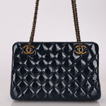 Chanel 2015 Patent Goatskin Eyelet Tote - FashioNica