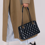 Chanel 2015 Patent Goatskin Eyelet Tote - FashioNica