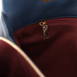 Chanel 2015 Patent Goatskin Medium Navy CC Eyelet Tote - FashioNica