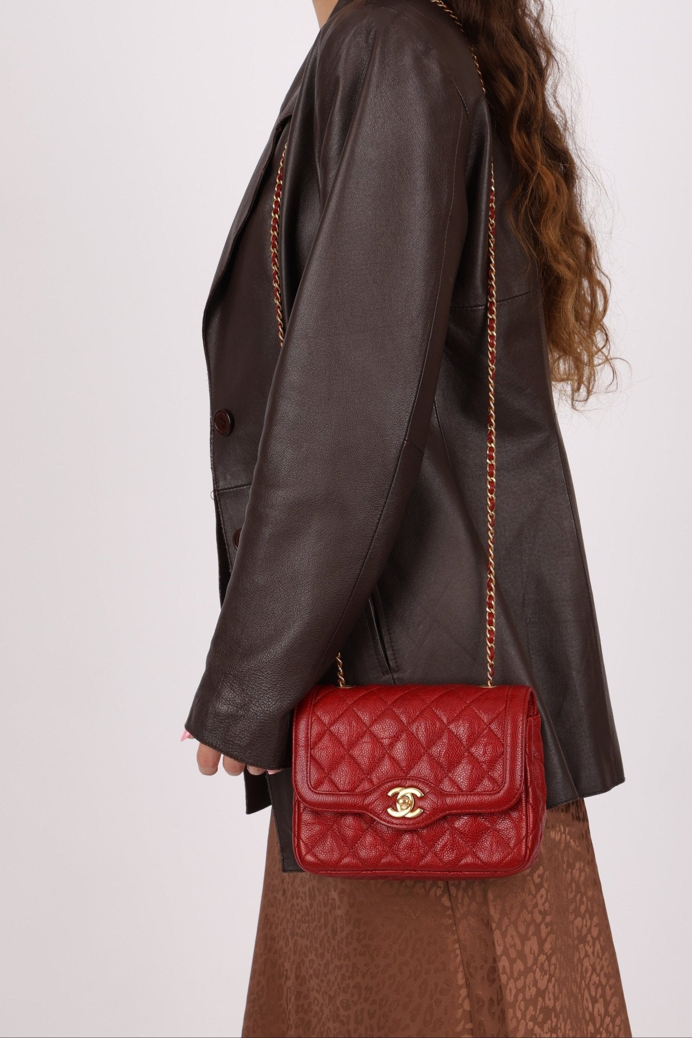 Chanel 2015 Red Caviar Mini Paris Flap - FashioNica