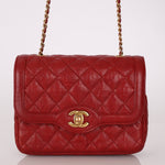Chanel 2015 Red Caviar Mini Paris Flap - FashioNica
