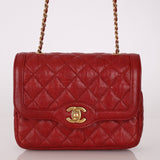 Chanel 2015 Red Caviar Mini Paris Flap - FashioNica