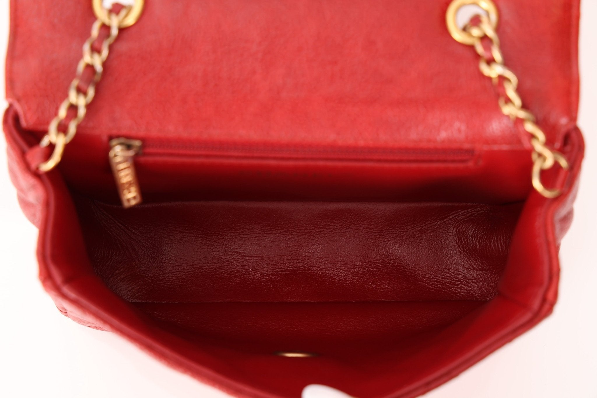 Chanel 2015 Red Caviar Mini Paris Flap - FashioNica