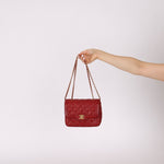 Chanel 2015 Red Caviar Mini Paris Flap - FashioNica